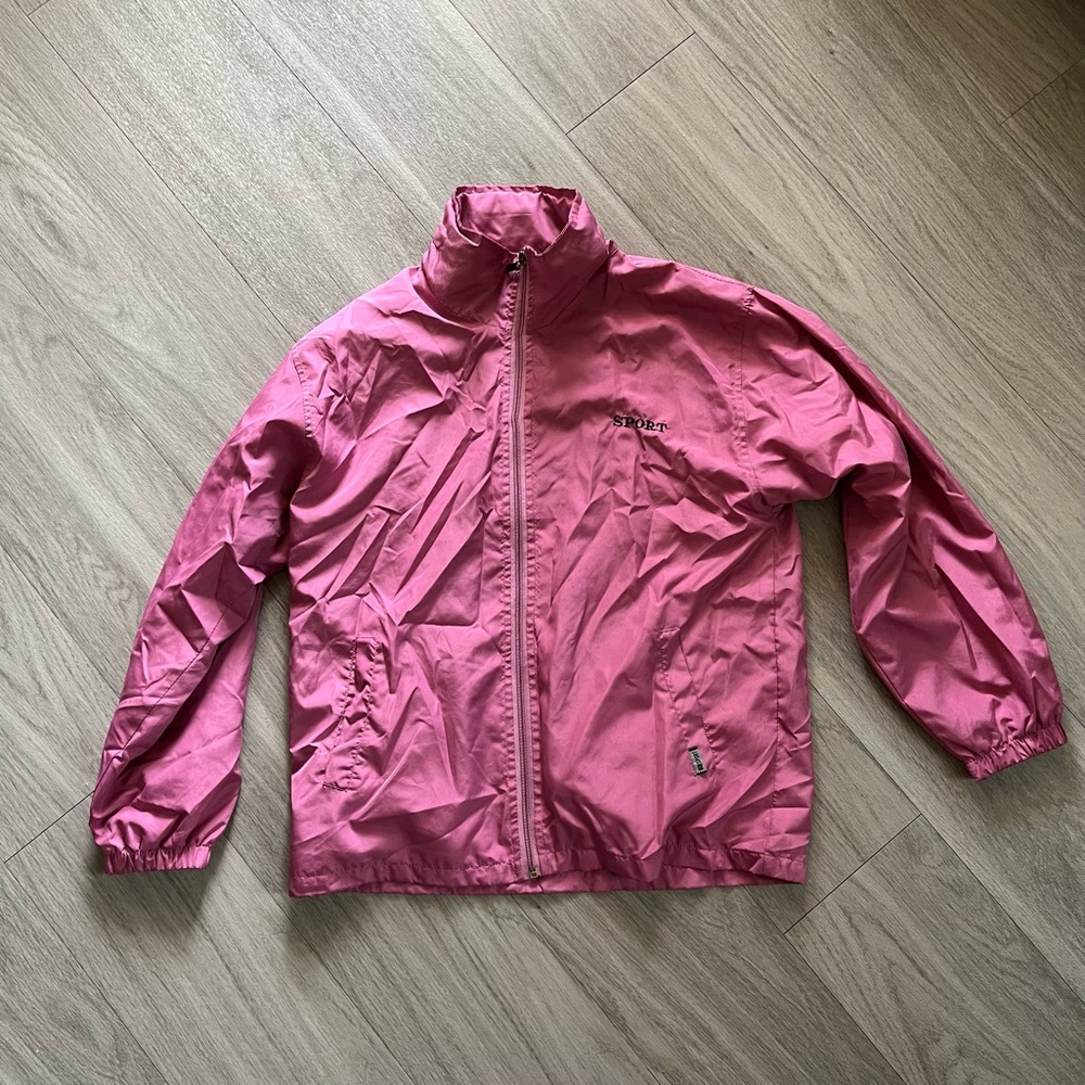Vintage Pink Sport Windbreaker
